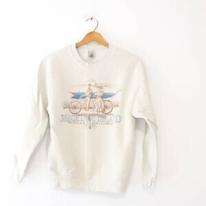 Vintage Mackinac Island Michigan Bicycle Touring Company Sweatshirt Small